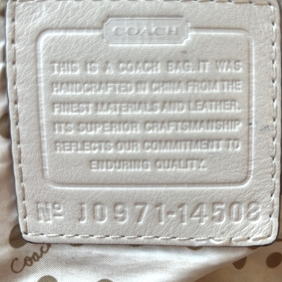 Cream Coach Duffle with Drawstring - Picture 8 of 8